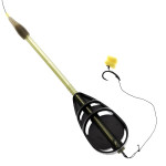 MONTURA METHOD FEEDER PRO FL DISTANCE CU TIJA CU SPIN 7MM 40G CARLIG NR 8