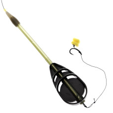 MONTURA METHOD FEEDER PRO FL DISTANCE CU TIJA CU SPIN 7MM 60G CARLIG NR 8