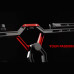 RodPod IRON Absolute Grey & Red 2-3-4-5 Posturi