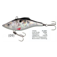 Vobler FL FL601 Sinking 70mm 16.0g Depth Deepwater Colour 356 Vobler FL FL601 Sinking 70mm 16.0g Depth Deepwater Colour 356