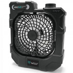 Ventilator Portabil + Baterie Externa Wolf Voltair Portable Fan & Powerbank, Black