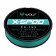 Textil Spod Wolf X-spod Ex-250 Spod & Marker Braid 0.23mm - Blue 25lb/300m